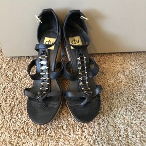 Dolce Vita black wedges
